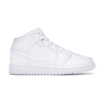 Air Jordan 1 Mid Triple White (GS)