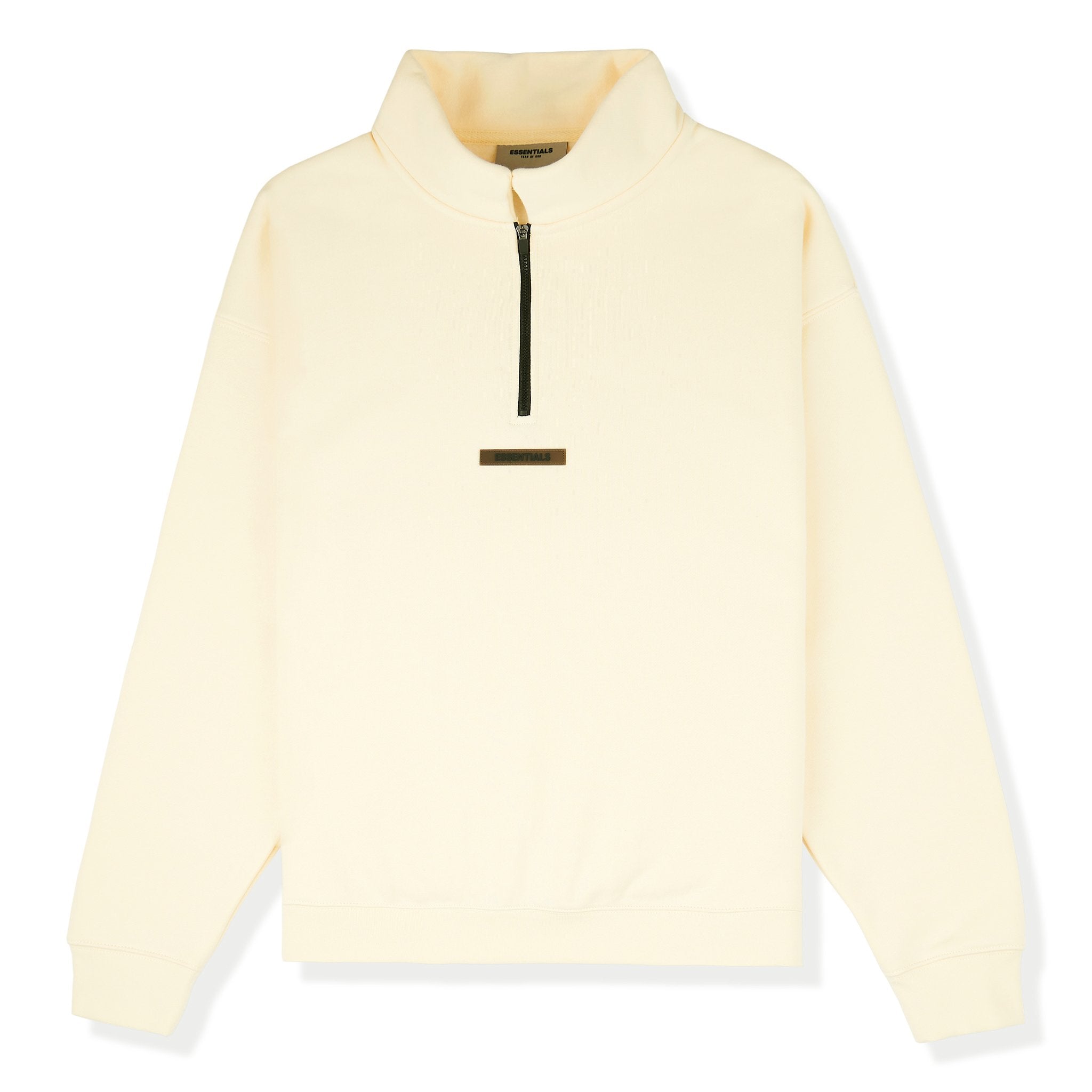 Fear Of God Essentials Buttercream Reverse Logo Half-Zip Sweatshirt (SS21)