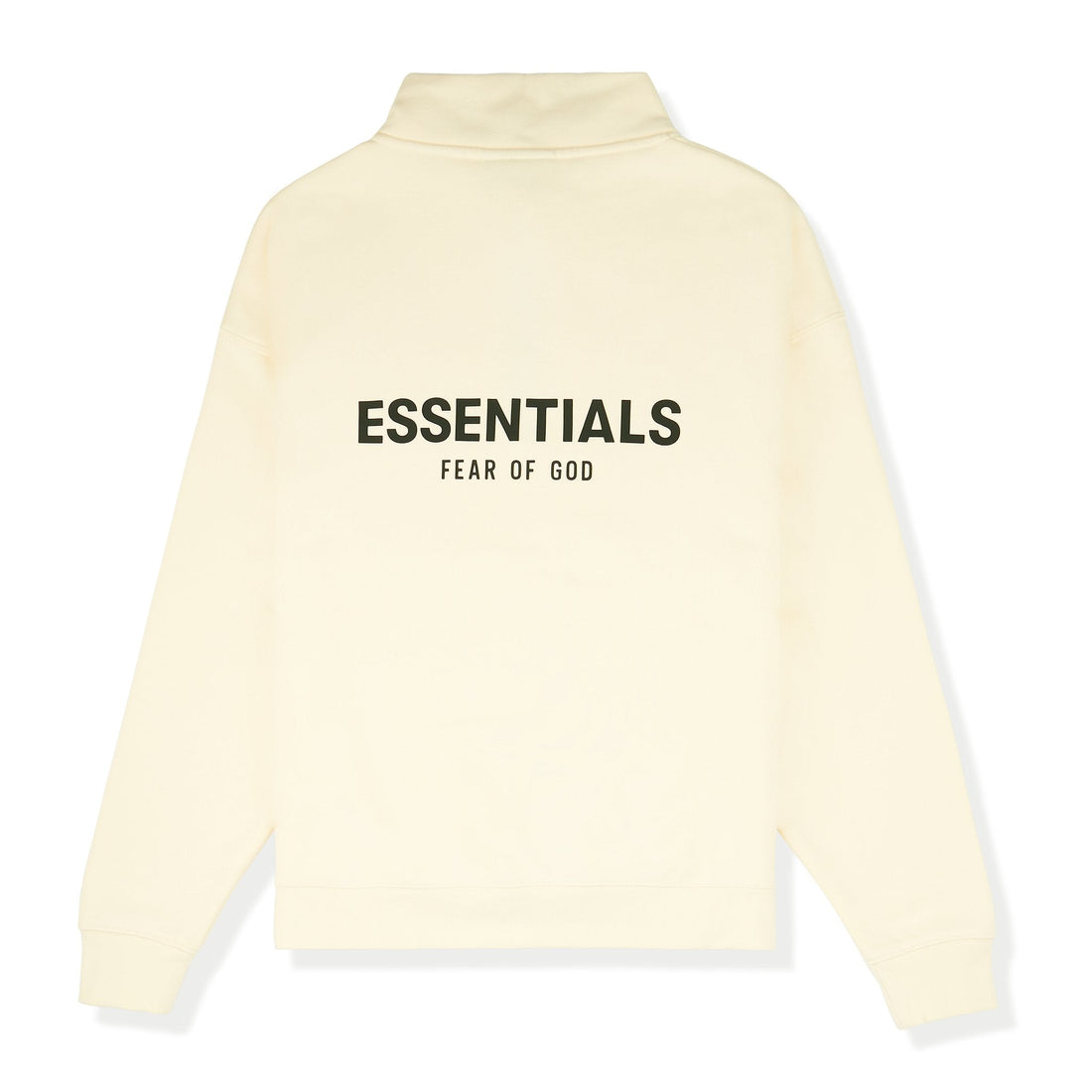 Fear Of God Essentials Buttercream Reverse Logo Half-Zip Sweatshirt (SS21)