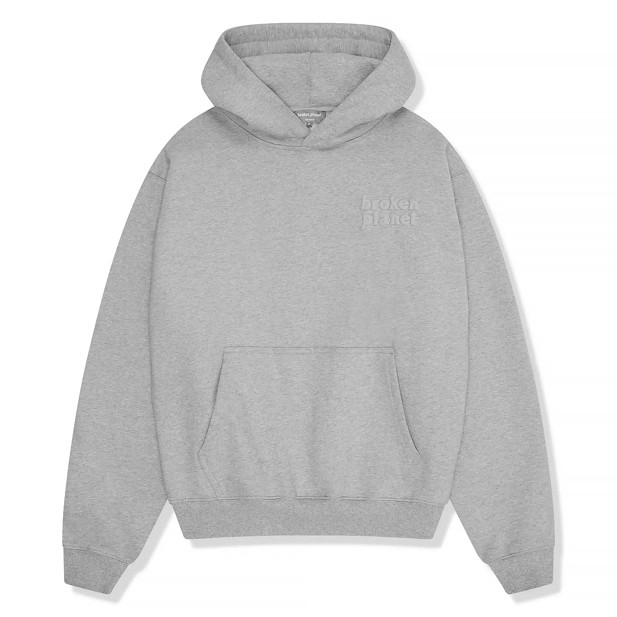 Broken Planet Basics Heather Grey Hoodie