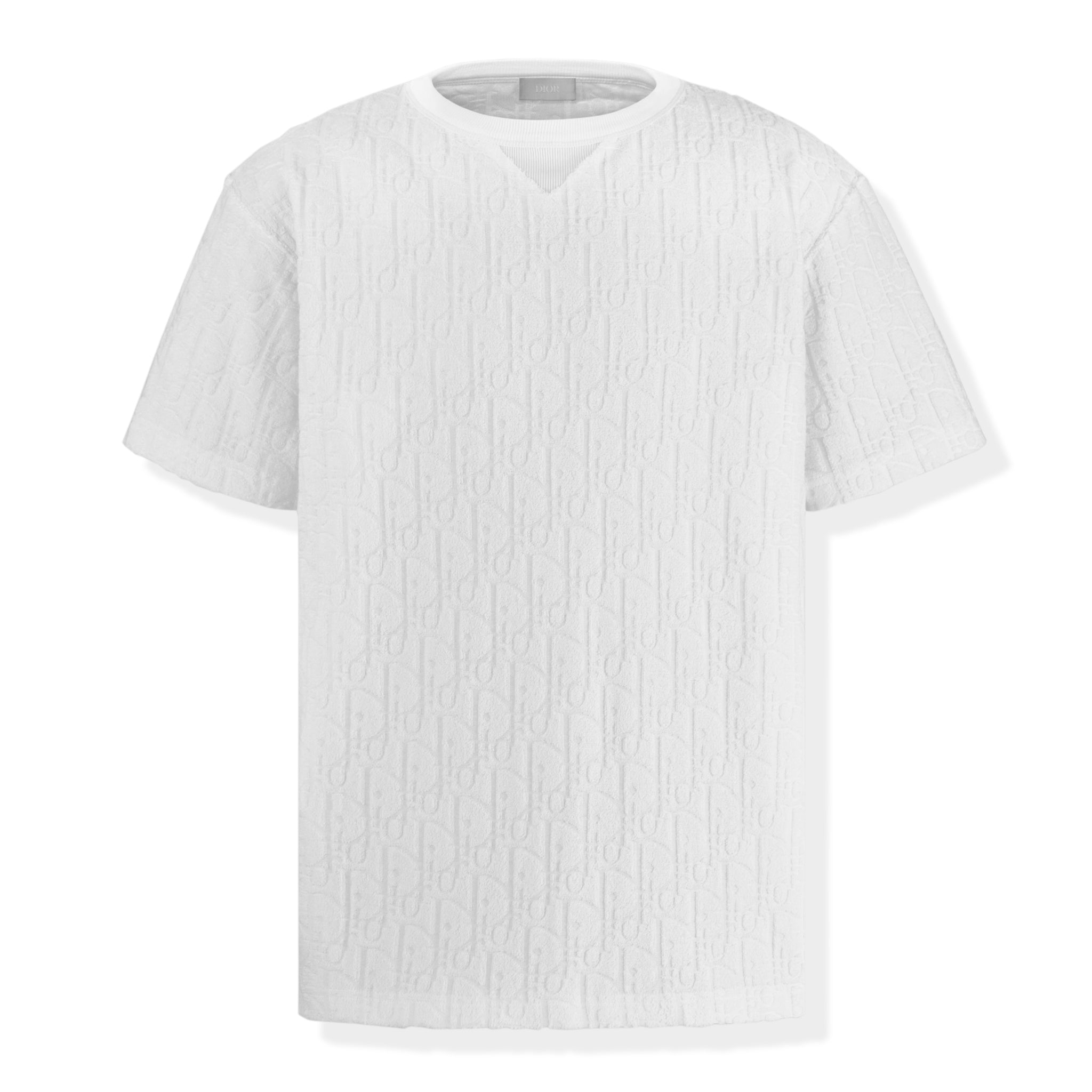 Dior Oblique Towelling White T Shirt