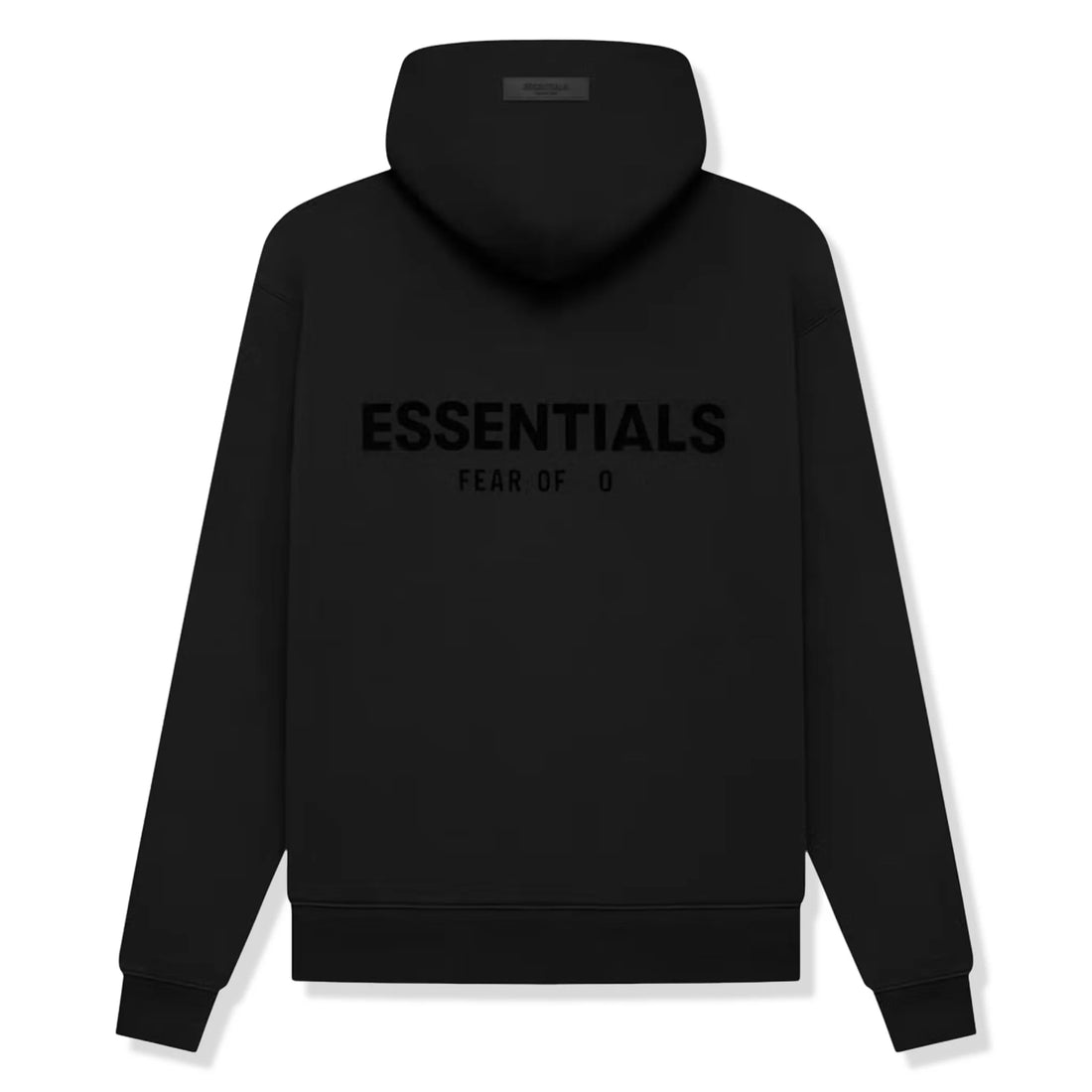 Fear Of God Essentials Black Hoodie (SS22) (Letters Peeling On Back)