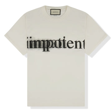 Gucci Impotent Impatient Cream T Shirt