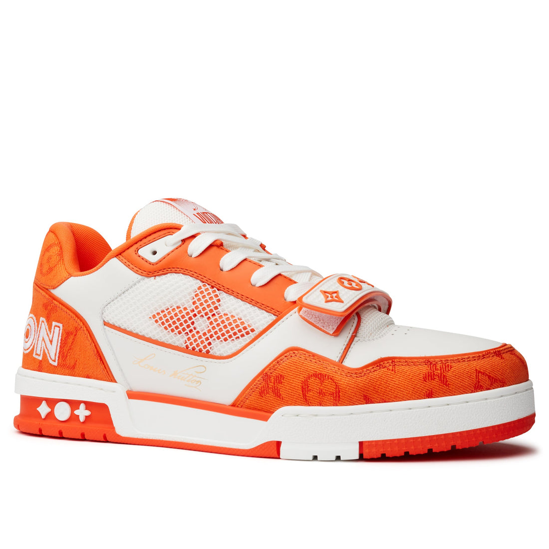 Louis Vuitton LV Monogram Orange Denim Sneaker