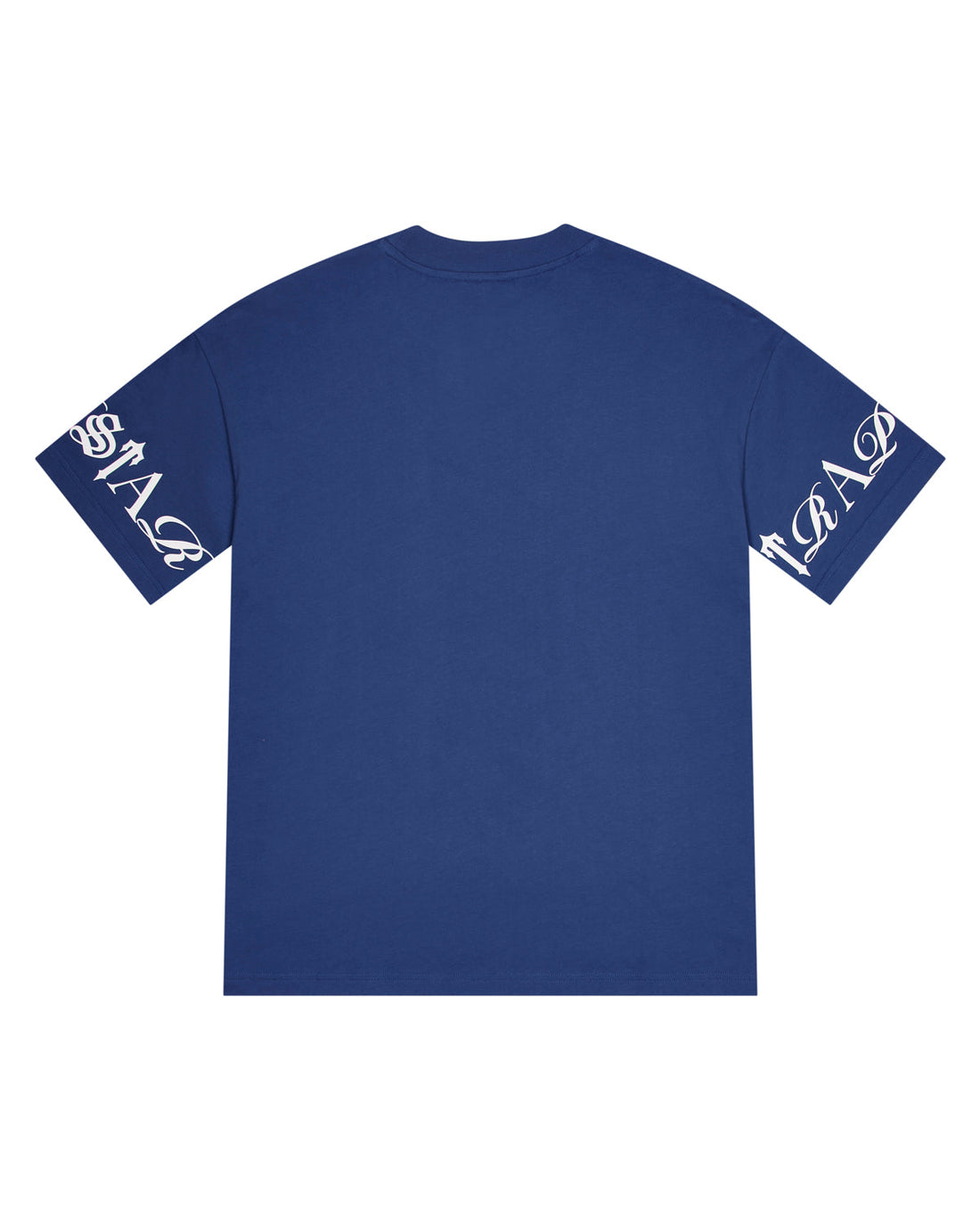 Script Tee - Blue/White