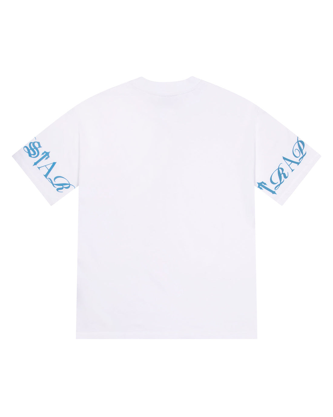 Script Tee - White/Blue