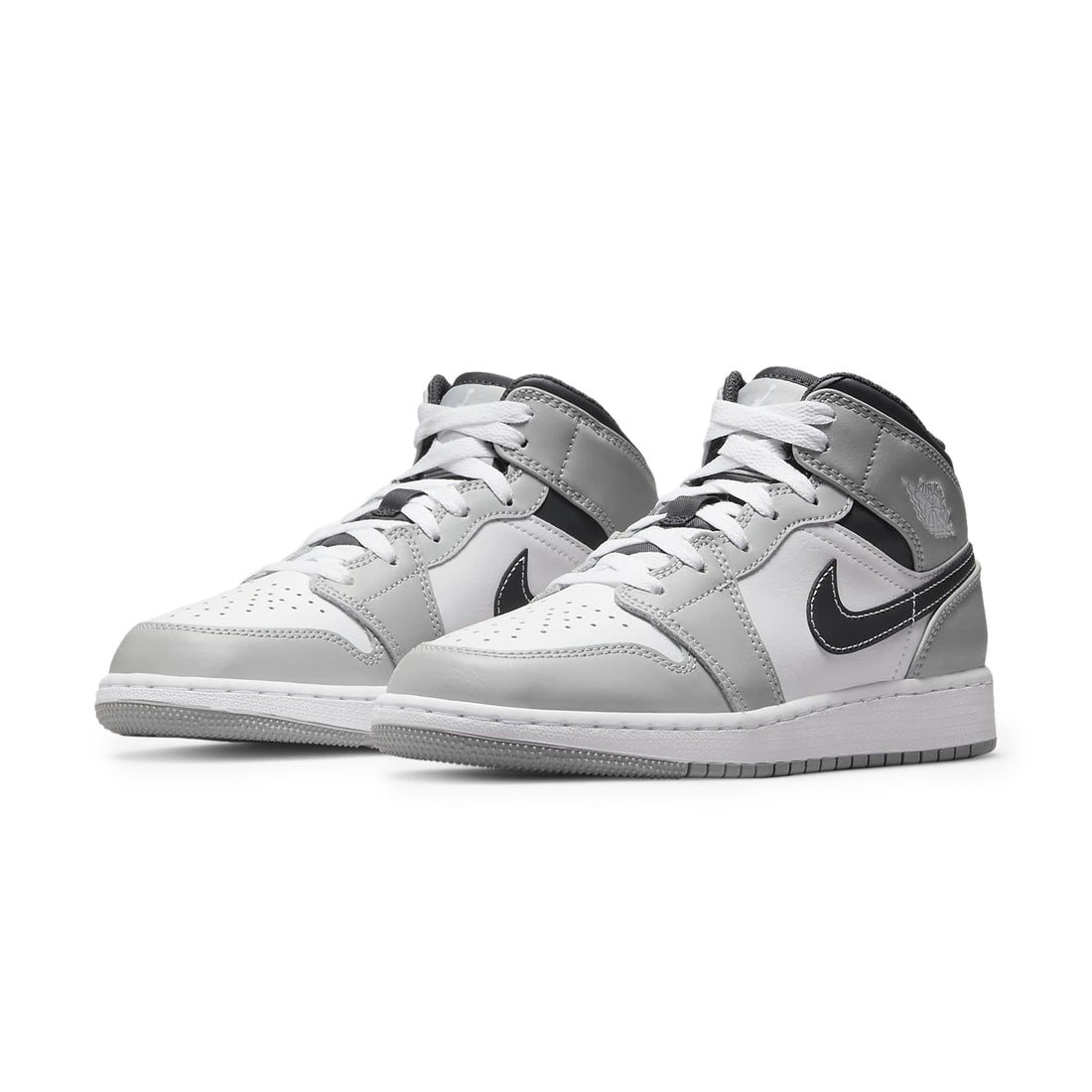 Air Jordan 1 Mid Light Smoke Grey Anthracite (GS)