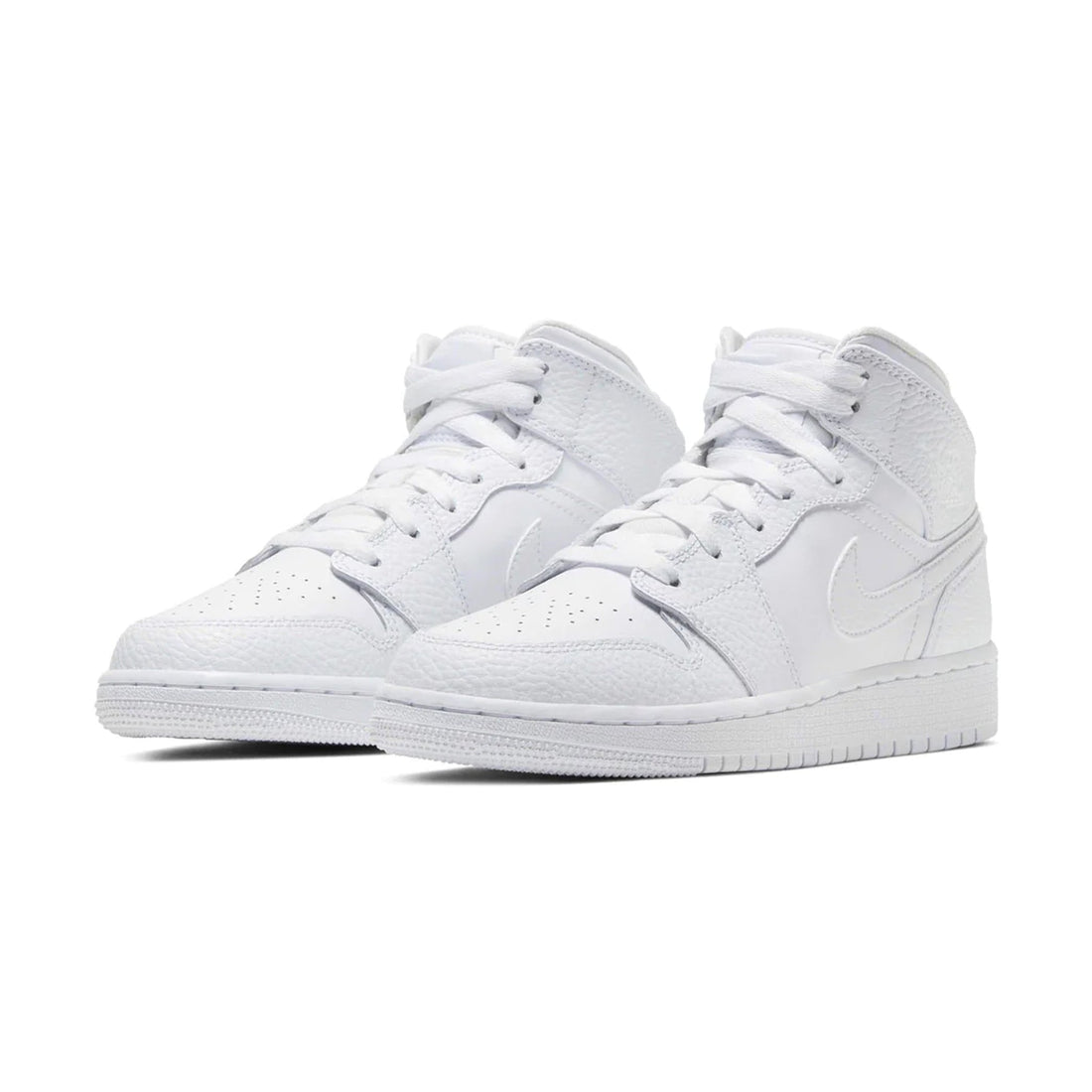 Air Jordan 1 Mid Triple White (GS)