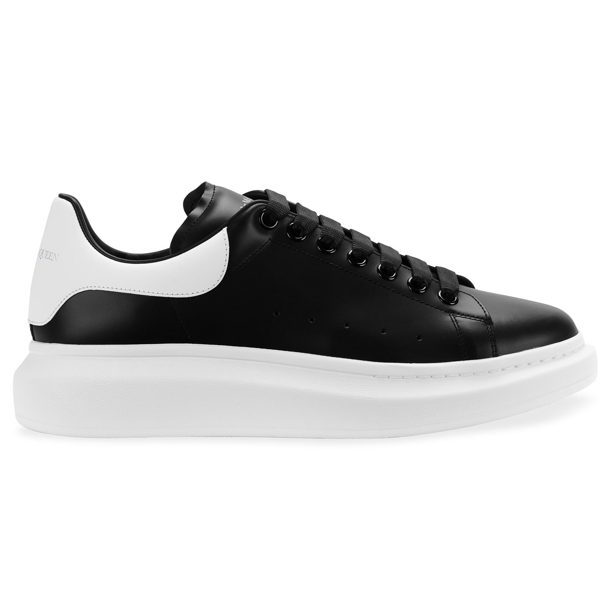 Alexander Mcqueen Raised Sole Black White Sneaker