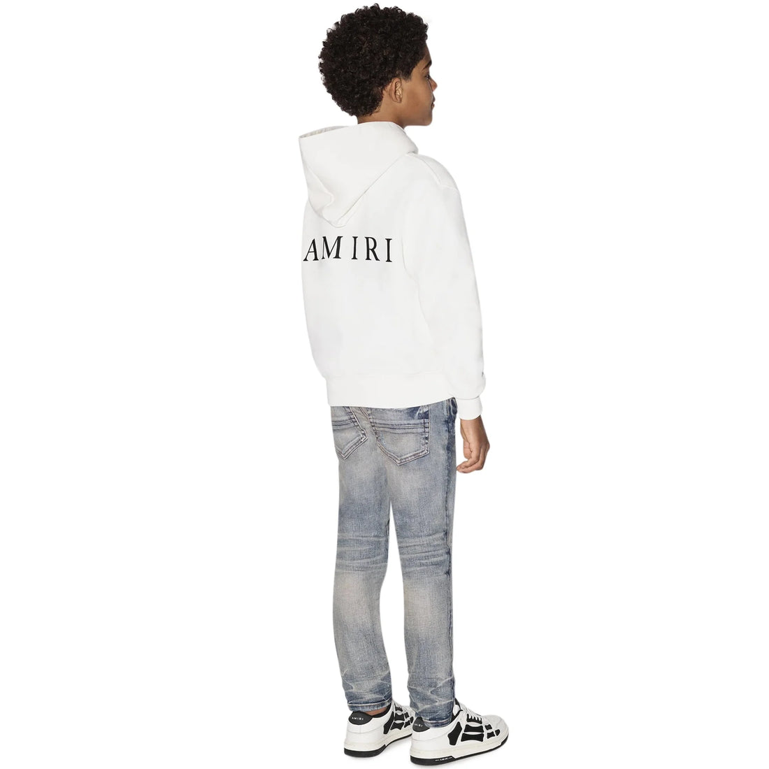 Amiri Kids MA White Hoodie