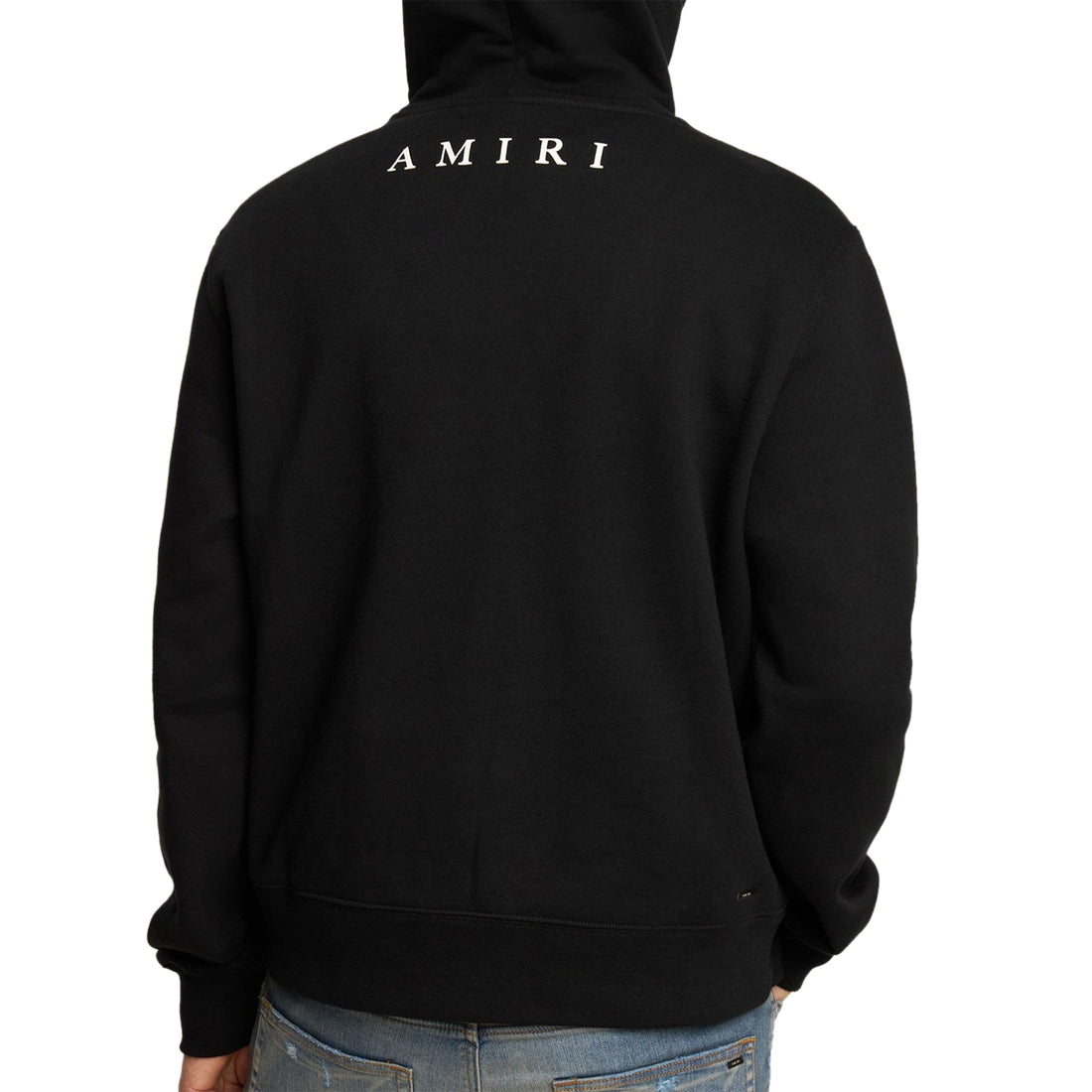 Amiri MA Bar Small Logo Hoodie Black