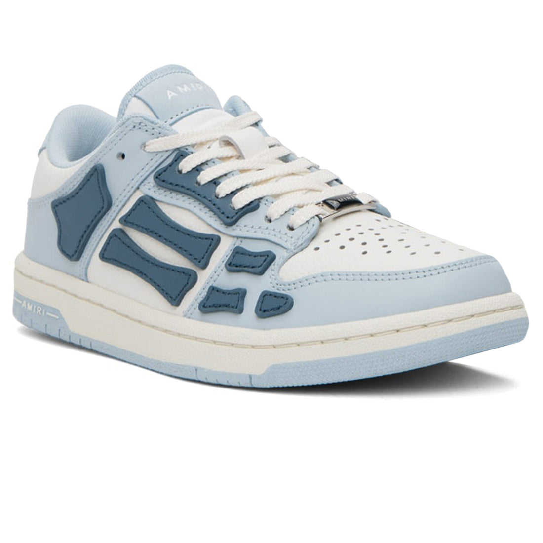 Amiri Skeleton Low Top Baby Blue White Sneaker