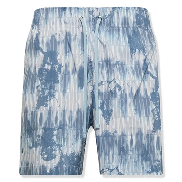 Amiri Tie Dye Blue Swim Shorts