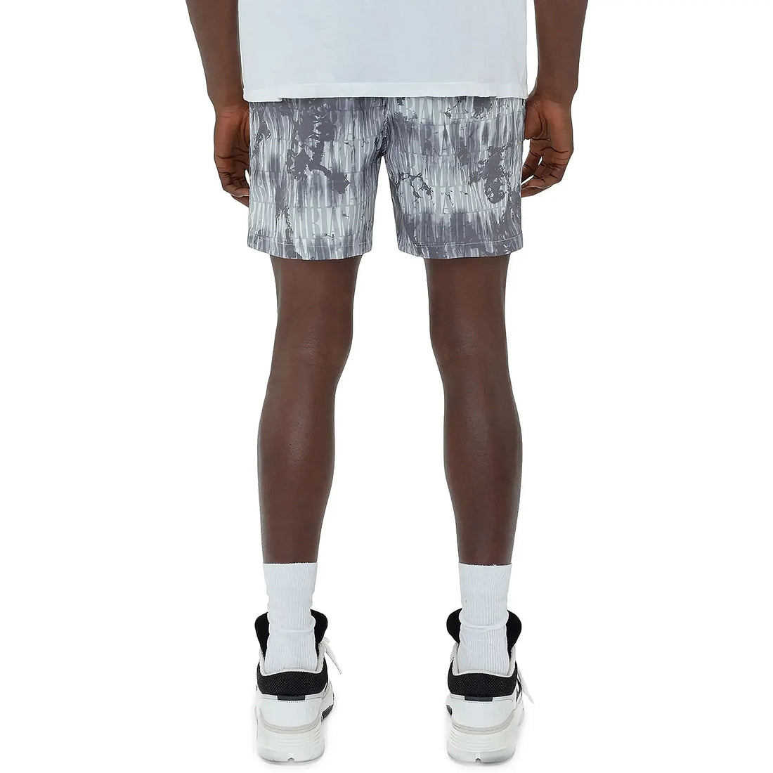 Amiri Tie Dye Grey Swim Shorts