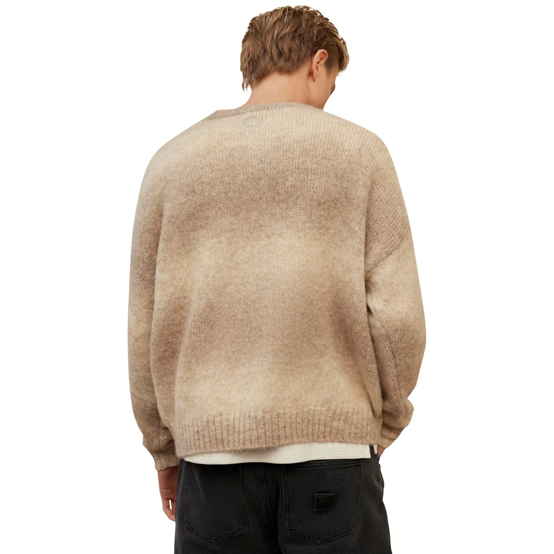 Belier Beige Ombre Knit Sweatshirt