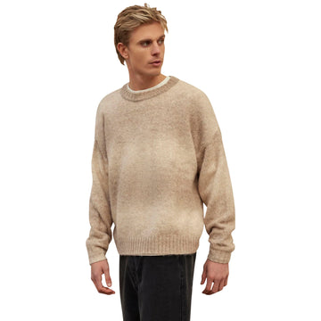 Belier Beige Ombre Knit Sweatshirt