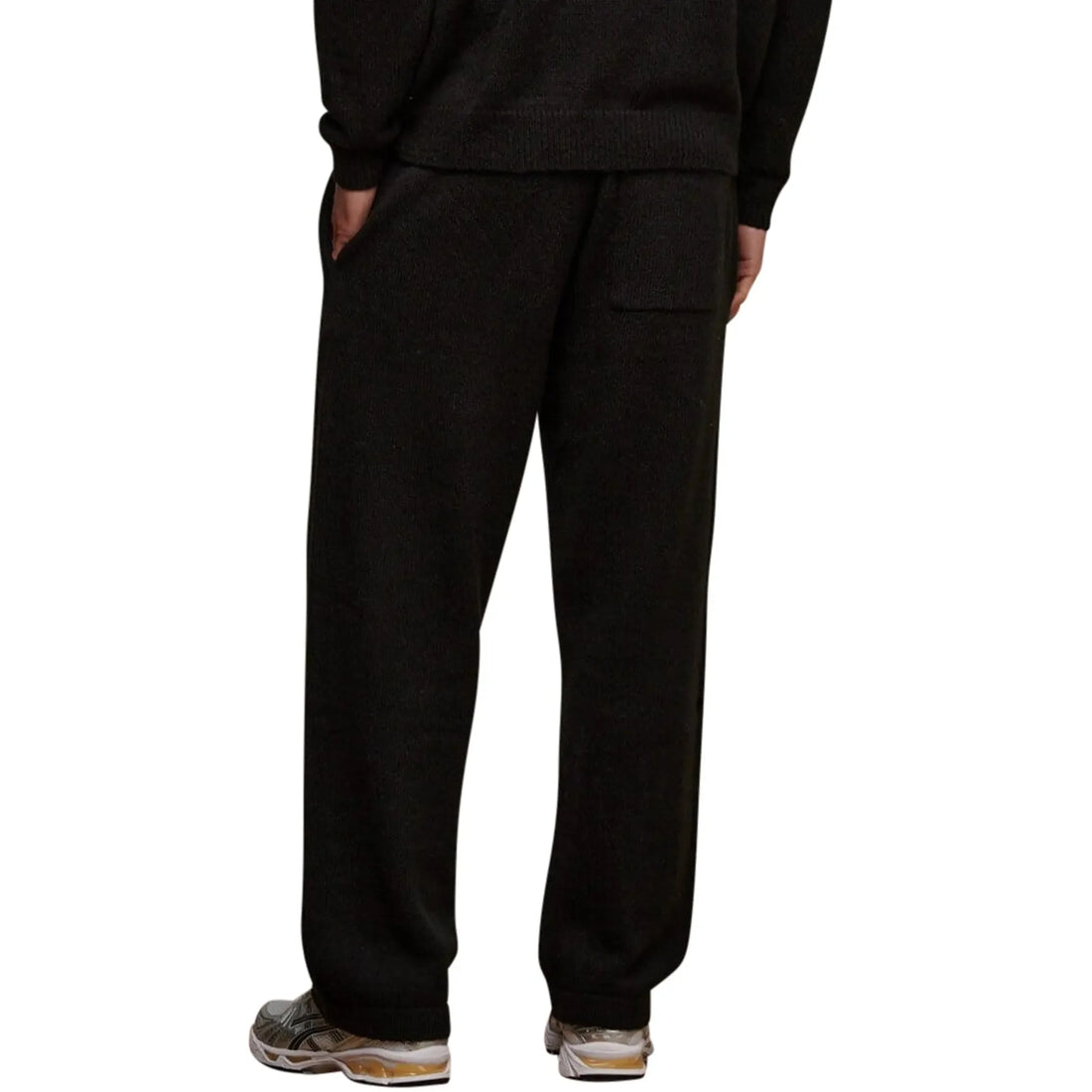 Belier Black Mohair Knit Sweatpants