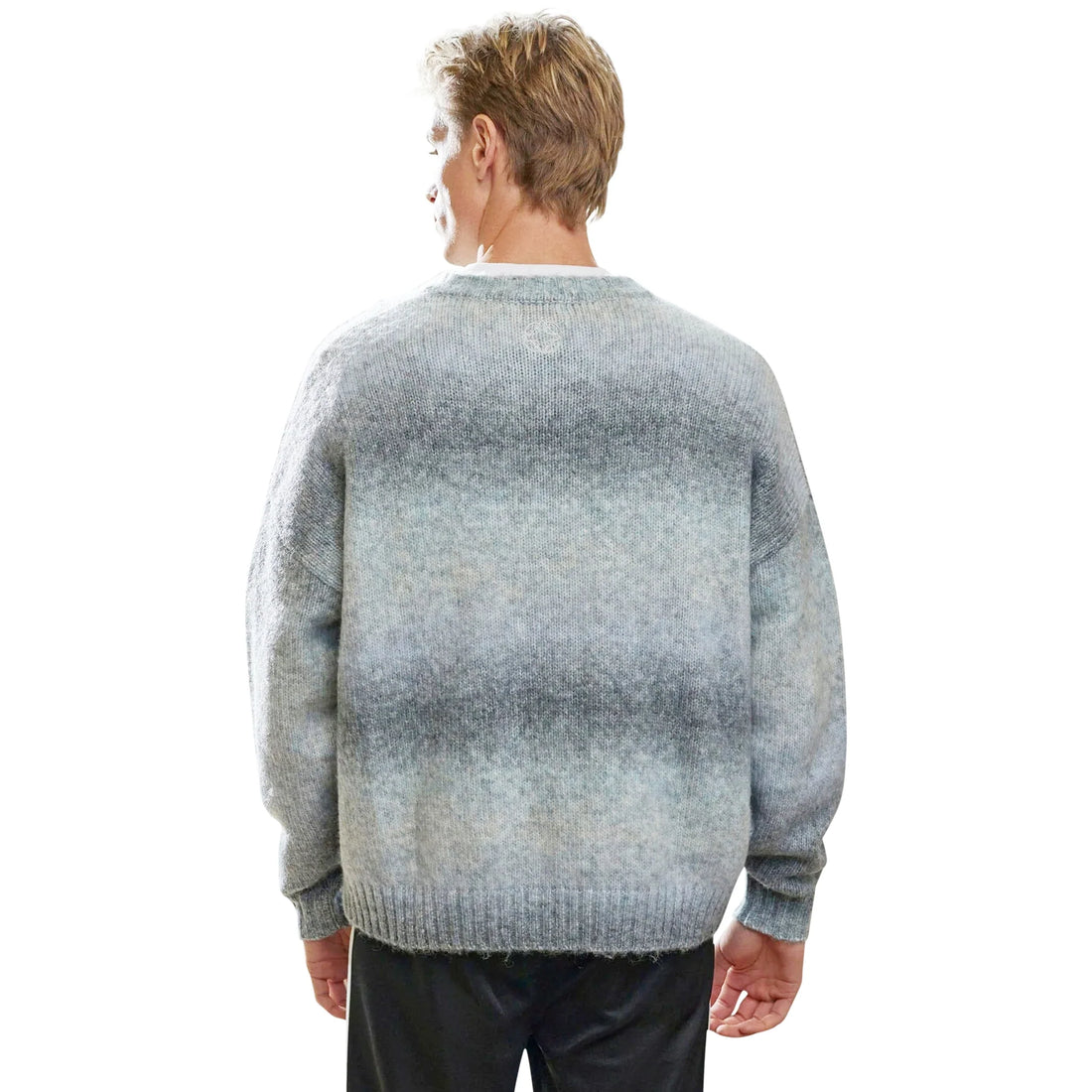 Belier Ice Grey Ombre Knit Sweatshirt