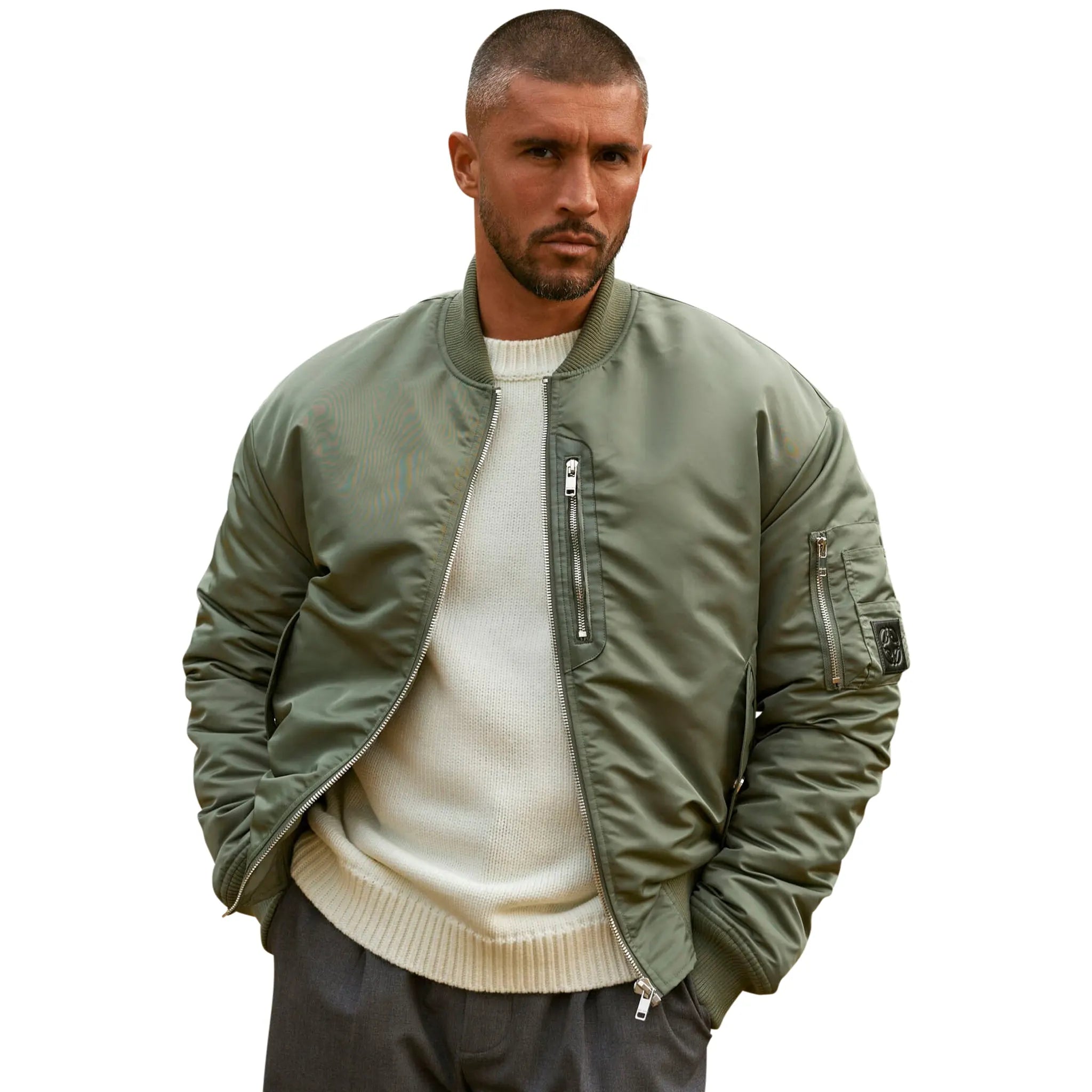 Belier Khaki Bomber Jacket