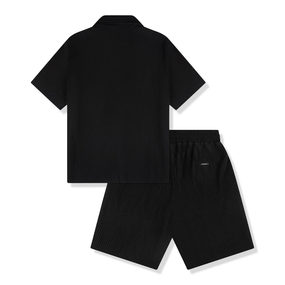 Belier Pleated Black Resort Shirt & Shorts