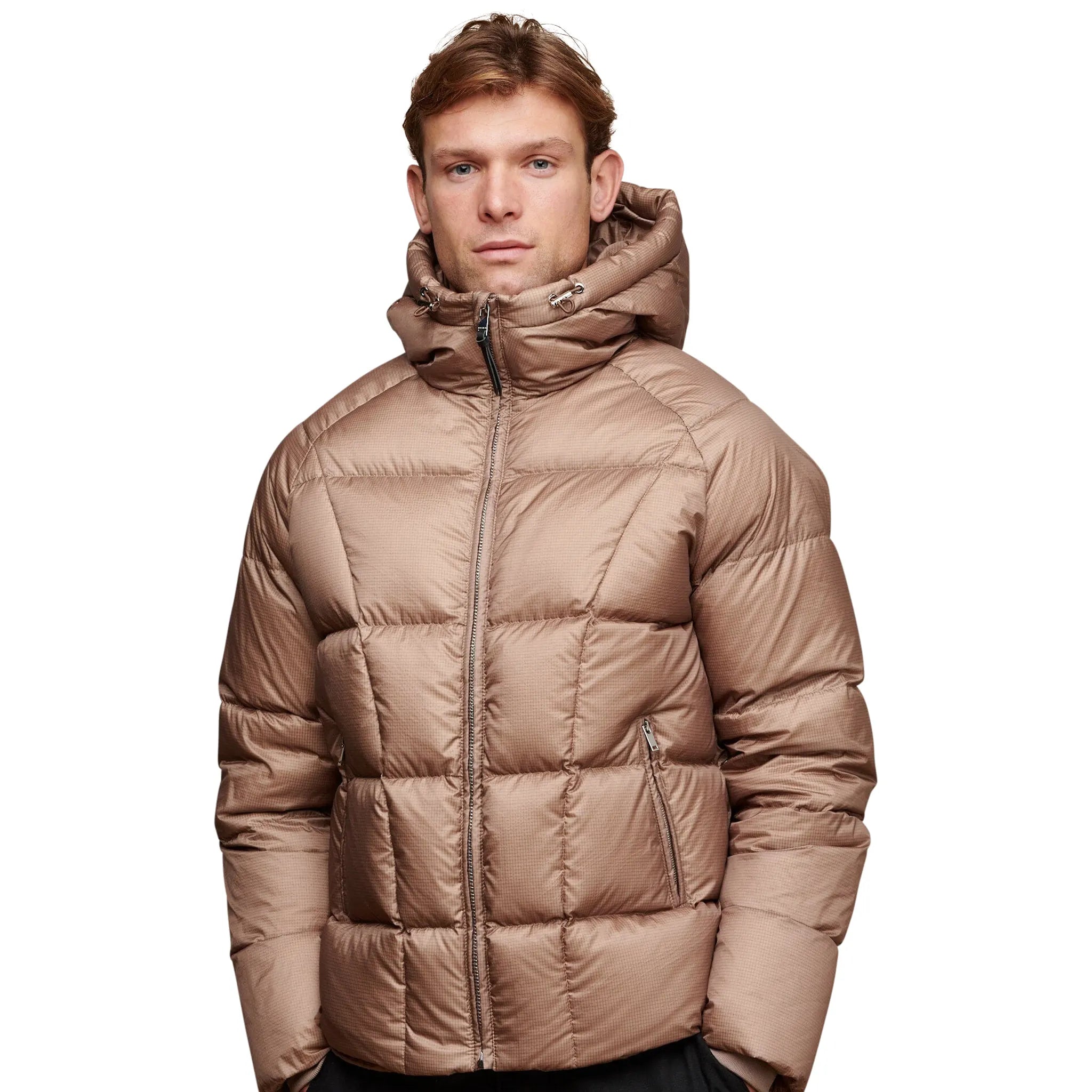 Belier Taupe Ripstop Down Filled Puffer Jacket