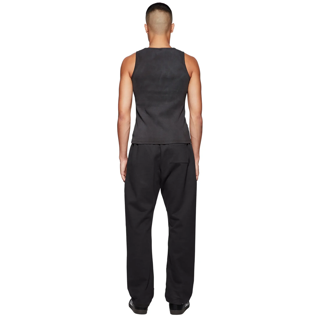 Broken Planet Basics Straight Leg Washed Midnight Black Sweatpants