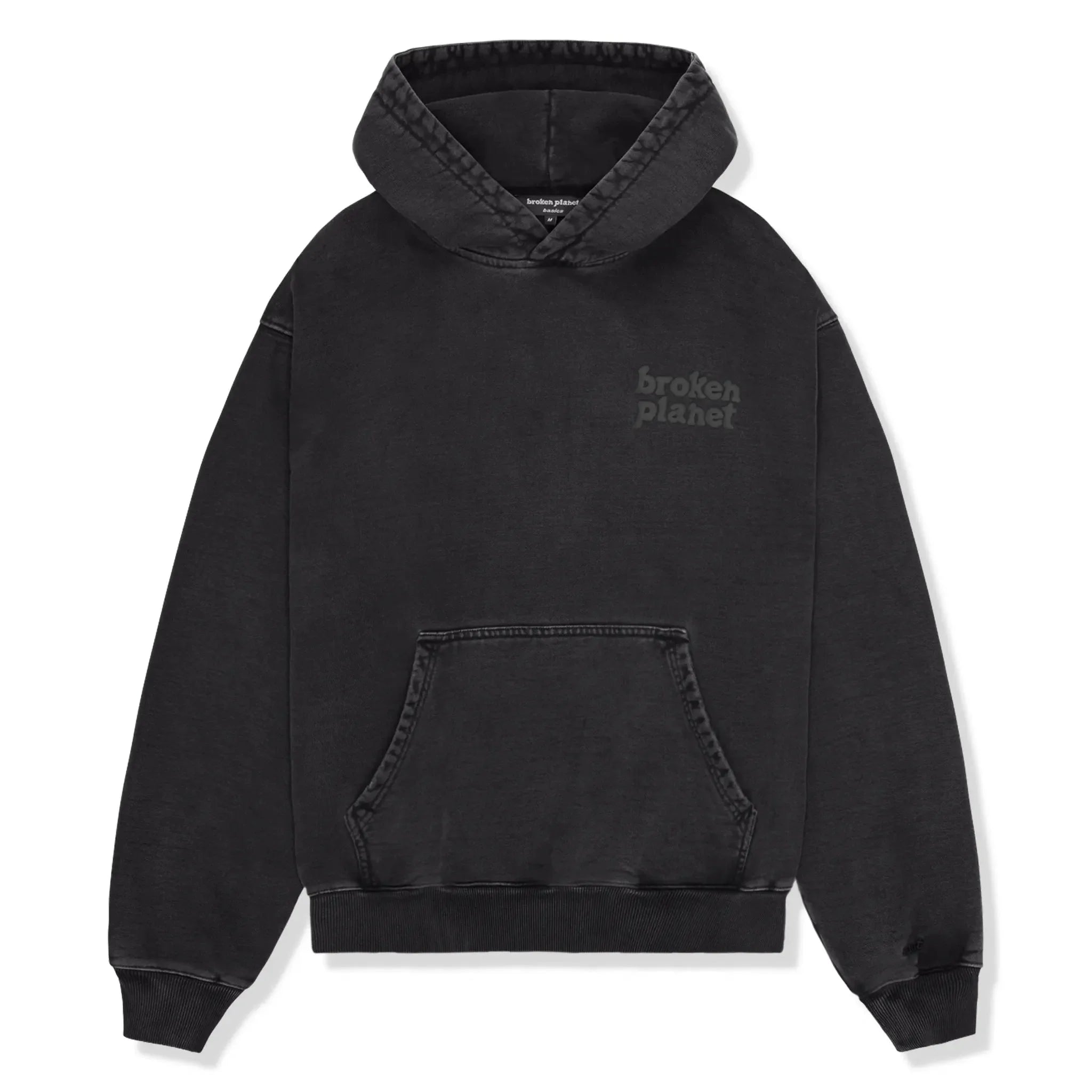 Broken Planet Basics Washed Midnight Black Hoodie