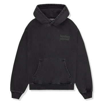 Broken Planet Basics Washed Midnight Black Hoodie