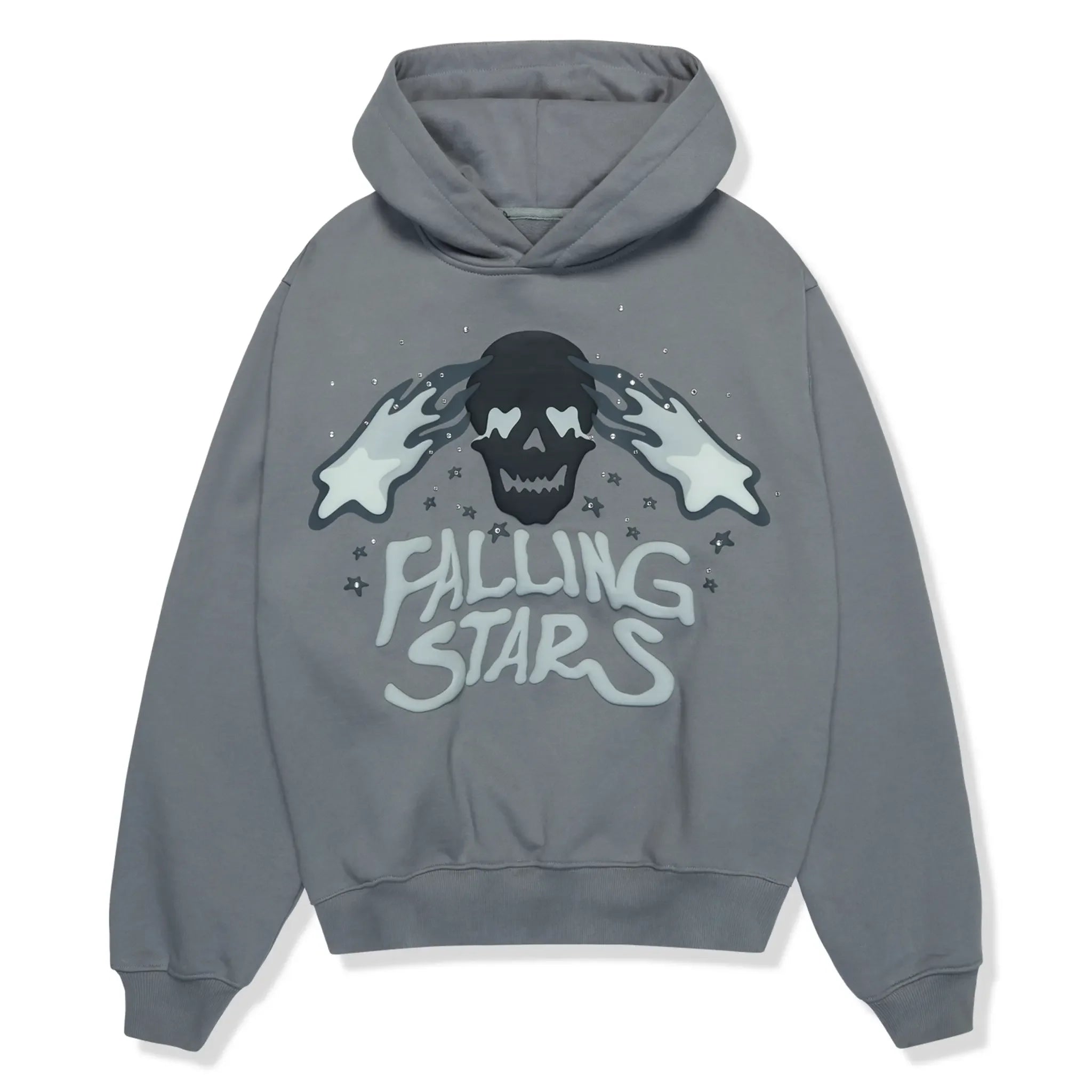 Broken Planet Falling Stars Dark Grey Hoodie