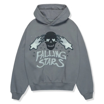 Broken Planet Falling Stars Dark Grey Hoodie