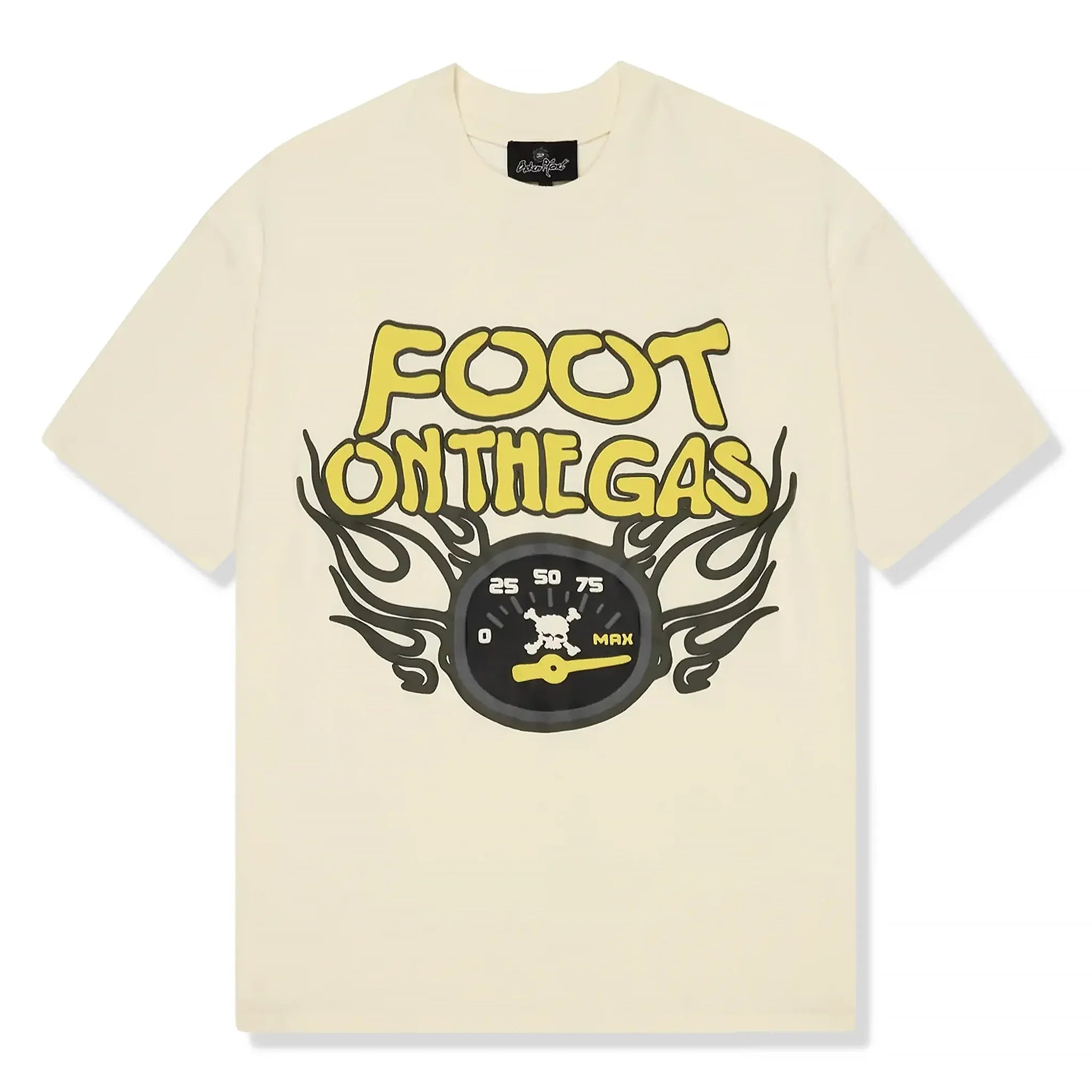 Broken Planet Foot On The Gas Vanilla White T Shirt