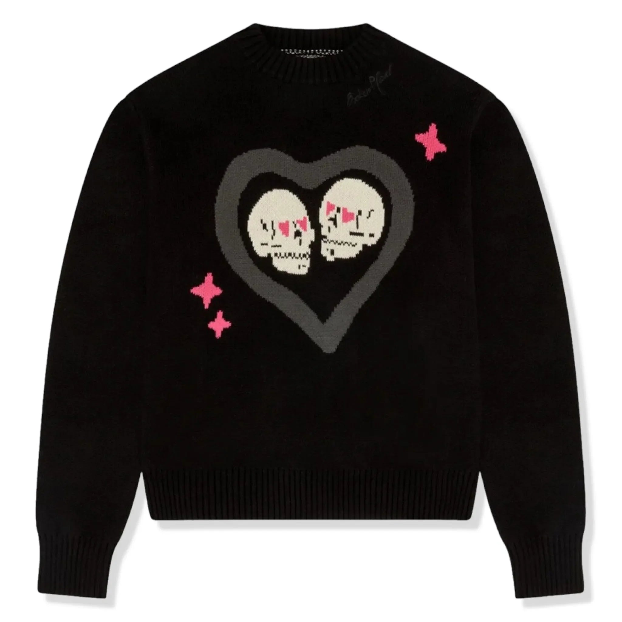 Broken Planet Hearts Are Made To Be Broken Midnight Black Knit Sweatshirt