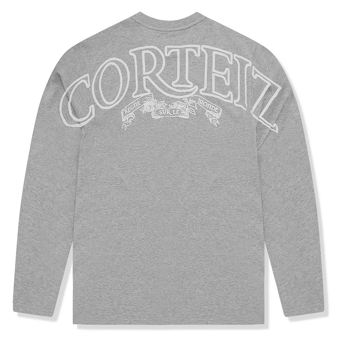 Corteiz Royale Heavyweight Long Sleeve Heather Grey T Shirt