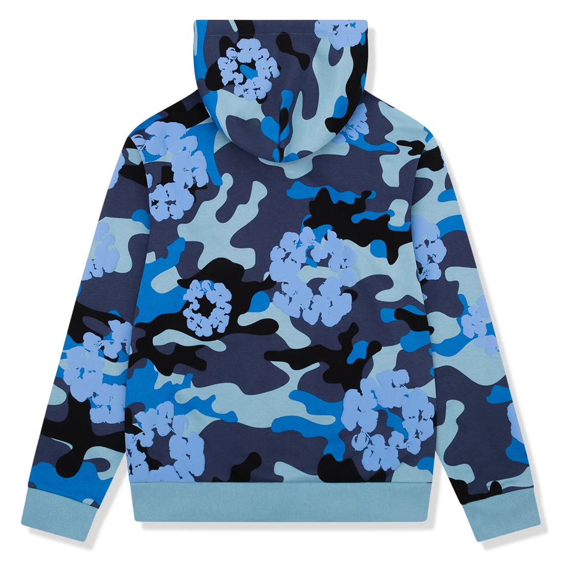 Denim Tears Blue Camo Cotton Wreath Zip-Up Hoodie