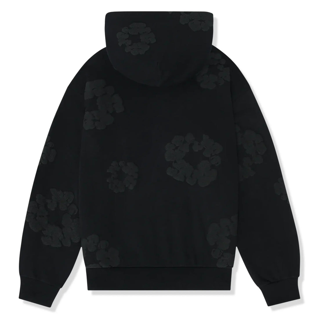 Denim Tears Cotton Wreath Black Monochrome Hoodie