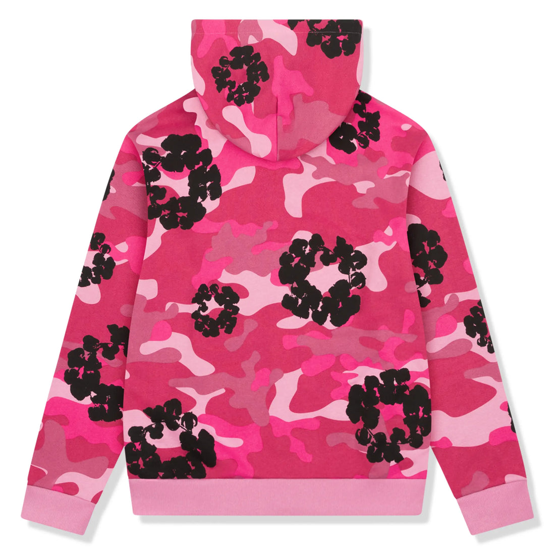 Denim Tears Pink Camo Cotton Wreath Zip-Up Hoodie