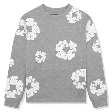 Denim Tears The Cotton Wreath Long-Sleeve Grey T Shirt