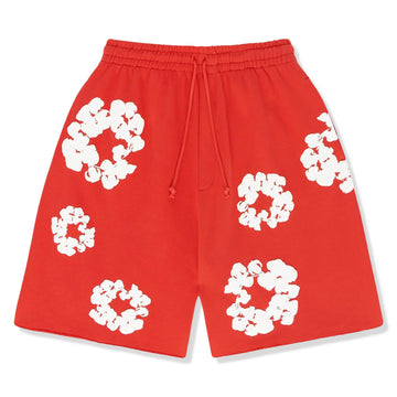 Denim Tears The Cotton Wreath Red Shorts