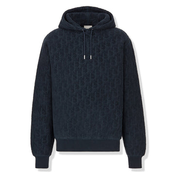 Dior Oblique Towelling Terry Navy Hoodie