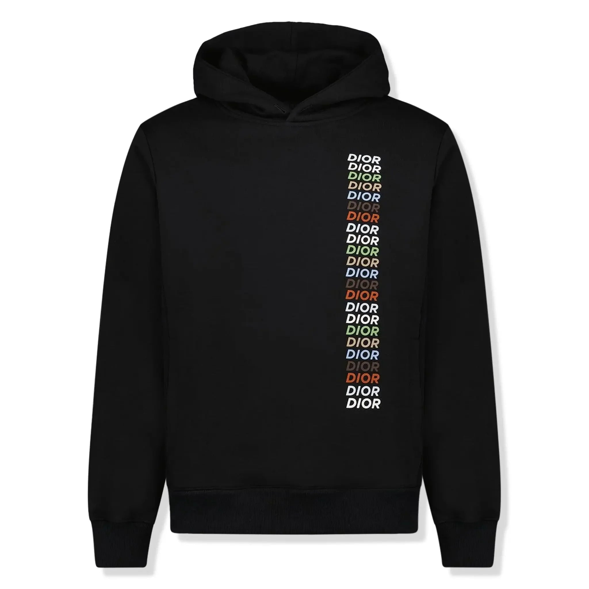 Dior Printed Relaxed Fit Cotton Black Hoodie