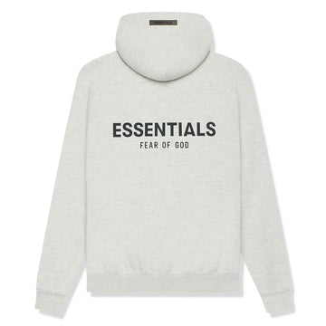 Fear Of God Essentials Reverse Logo Light Heather Oatmeal Hoodie (SS21)