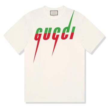 Gucci Blade Print White T Shirt