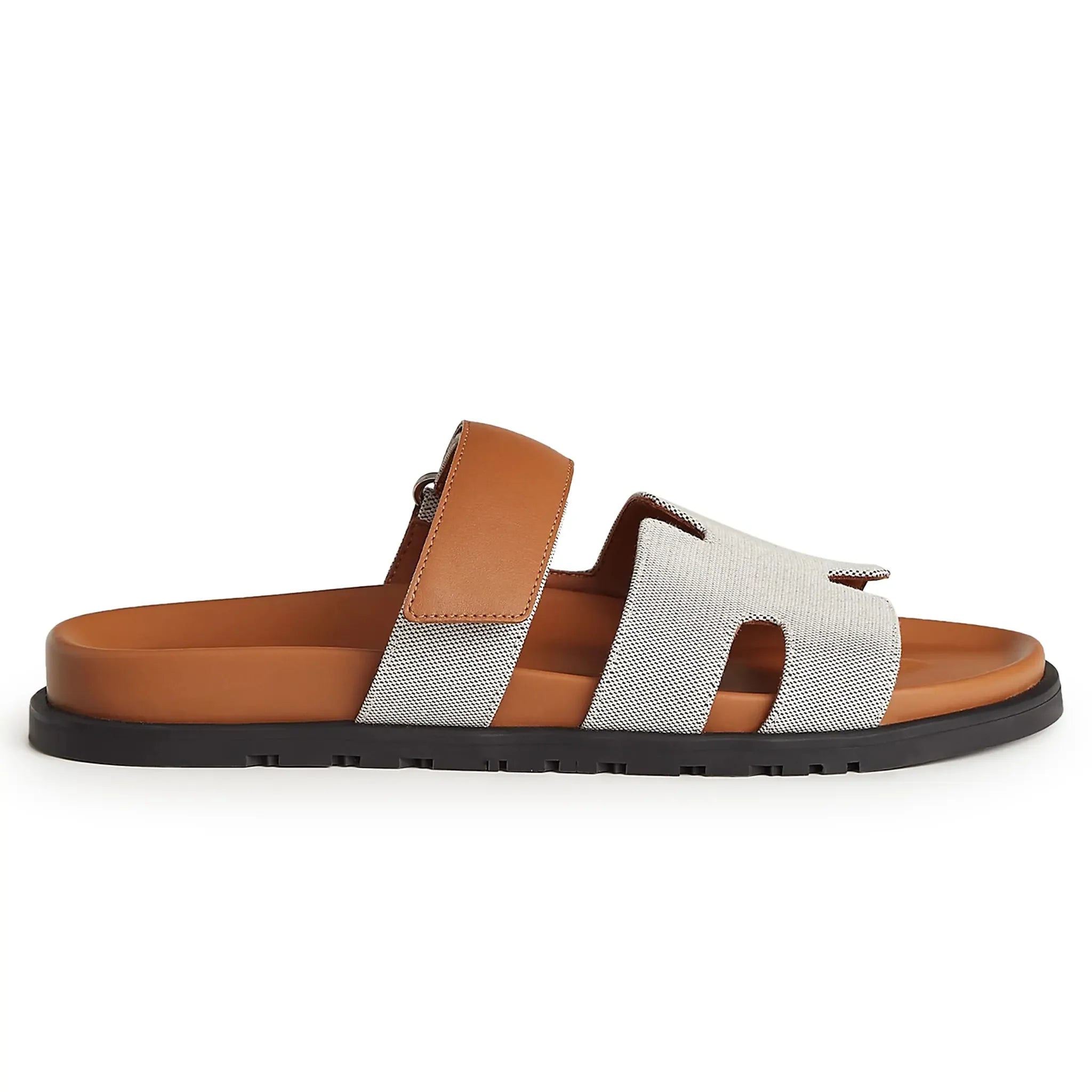 Hermès Paris Chypre Plum Natural Sandals