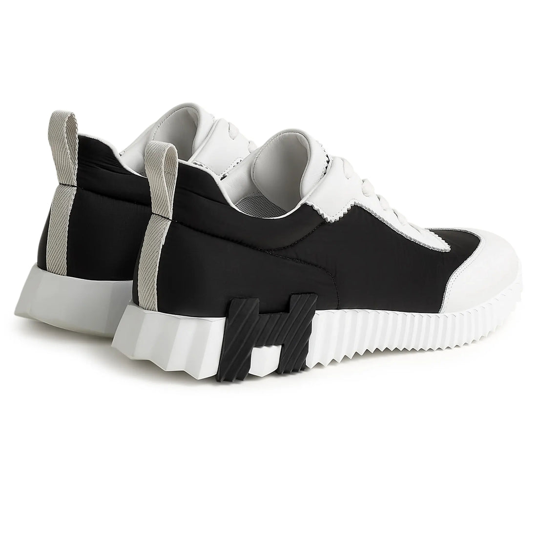 Hermès Paris Ripstop Bouncing Sneaker Black White