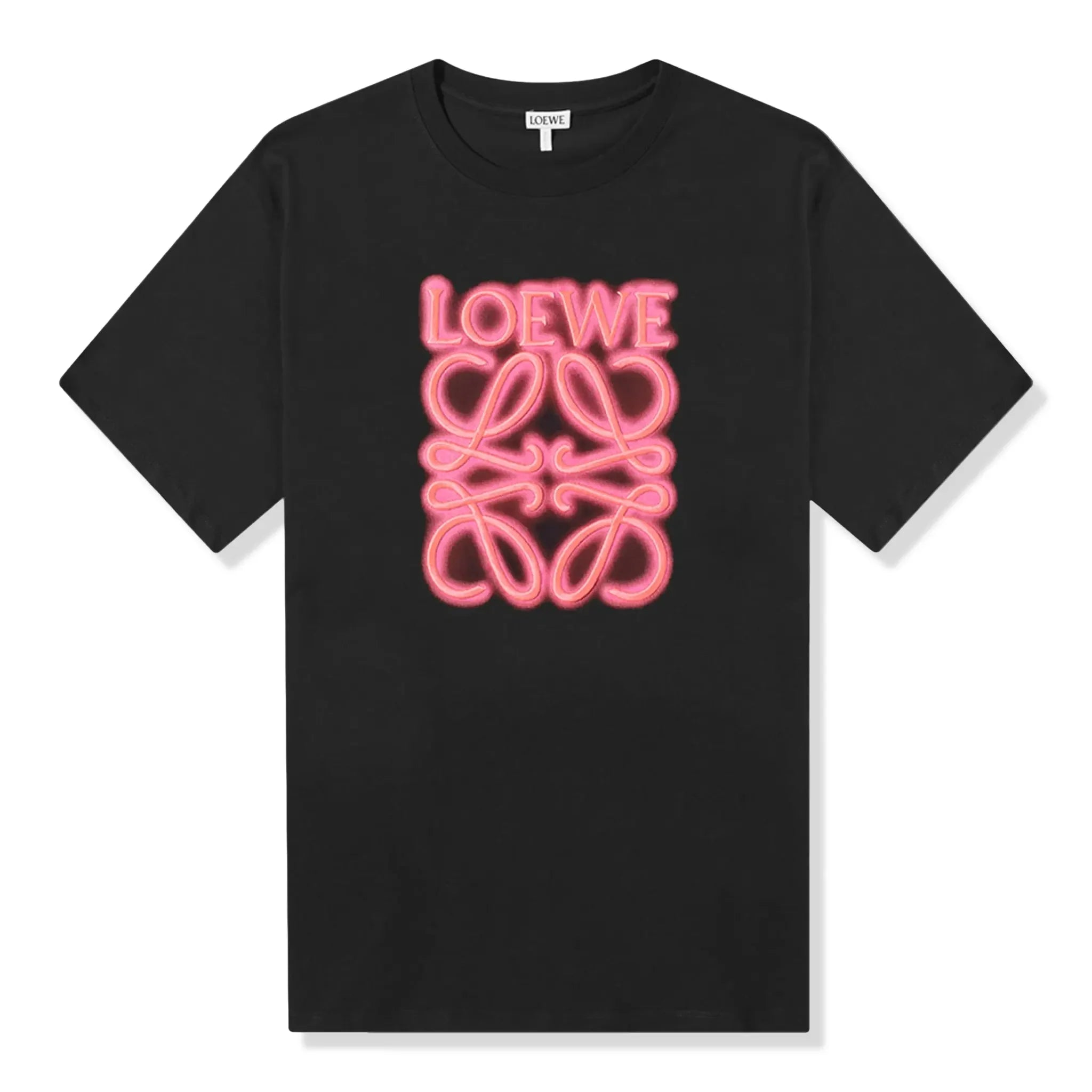 Loewe Neon Black Fluo Pink T Shirt