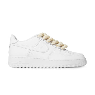 Nike Air Force 1 Low Rope Lace White Cream (GS)