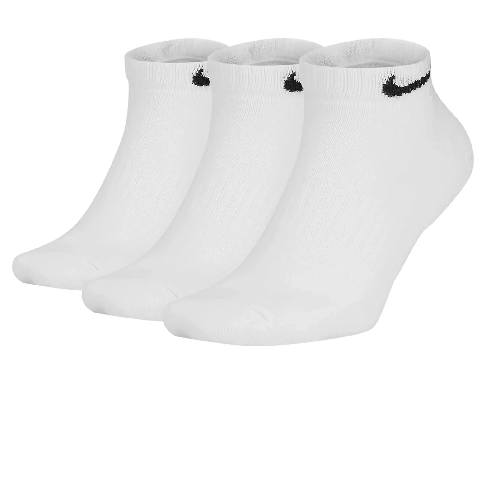 Nike Everyday Cushioned Training Low White Ankle Socks - 3 Pairs