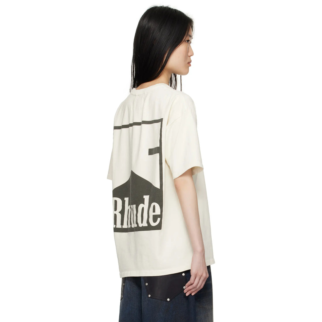 Rhude Chevron Cream T Shirt