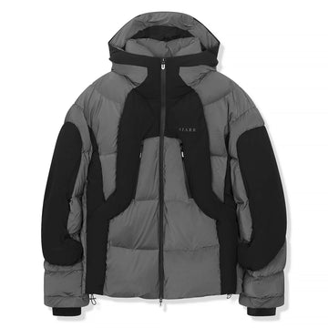 SIARR Black Grey Puffer Ski Jacket