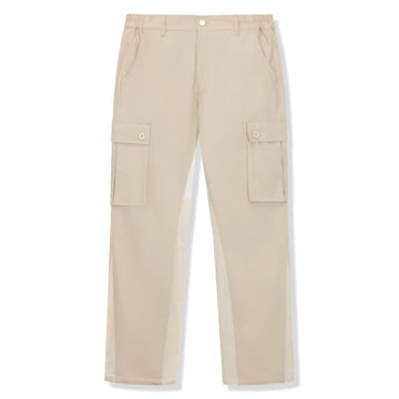 SIARR Flared Cream Cargo Pants